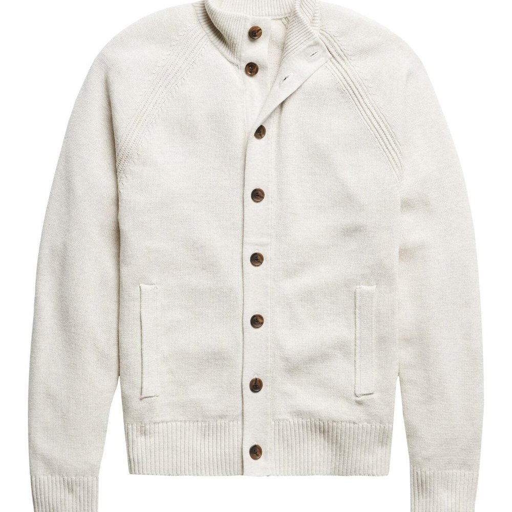 Banana Republic Organic Cotton Button Front Cardigan